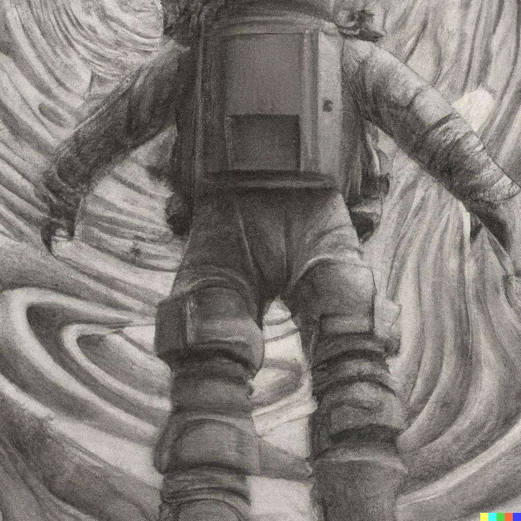an astronaut, Peter Gric print